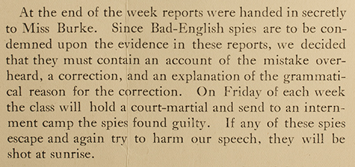 Court martial for bad English