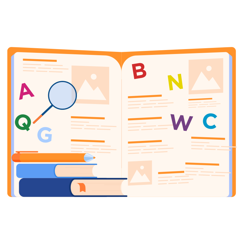 view more about the vocabulary list